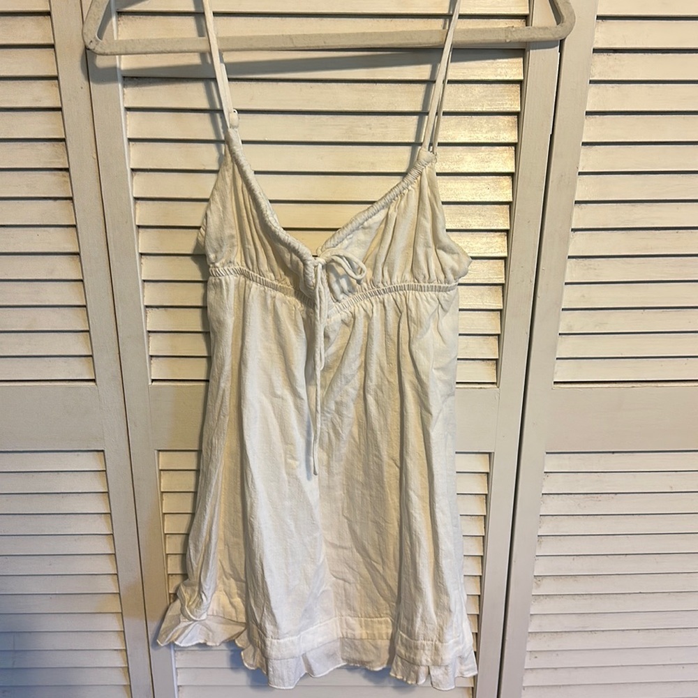 White mini dress